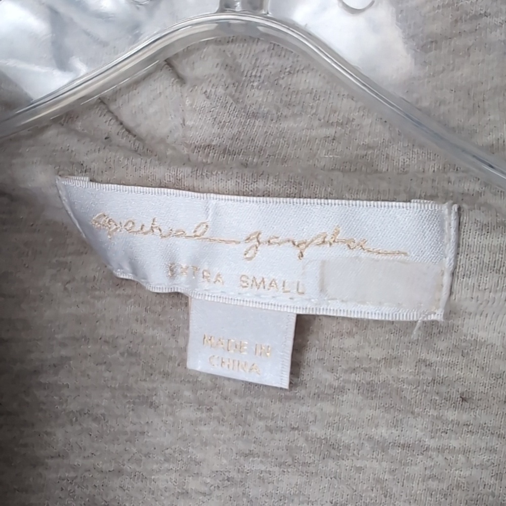 Spiritual Gangster Hooded Jacket Women's XS Cream Brown Sweatshirt TOWER SHELF 2 - Picture 9 of 16